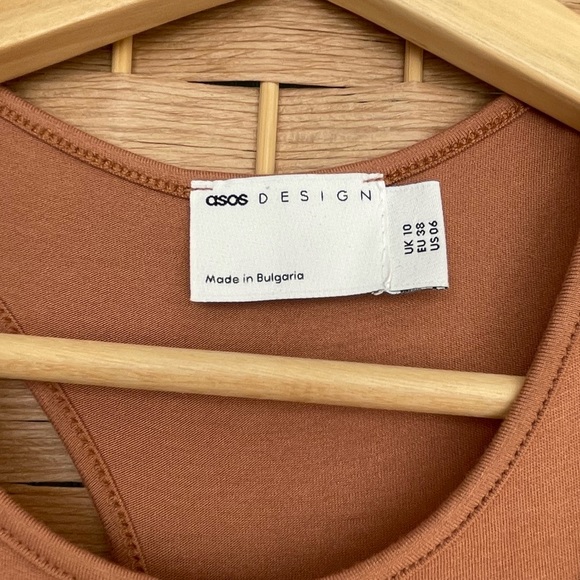 COPY - ASOS design 2 in one mini dress with oversized blazer. Coco color, size … - Picture 2 of 5